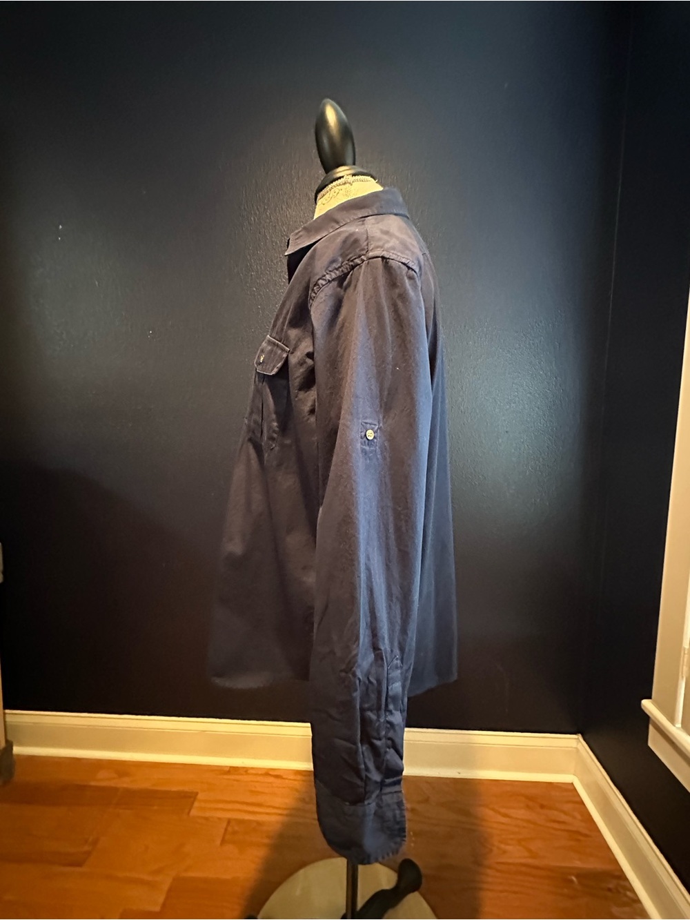 Ralph Lauren Lauren Navy Cotton Shirt - Picture 4 of 12